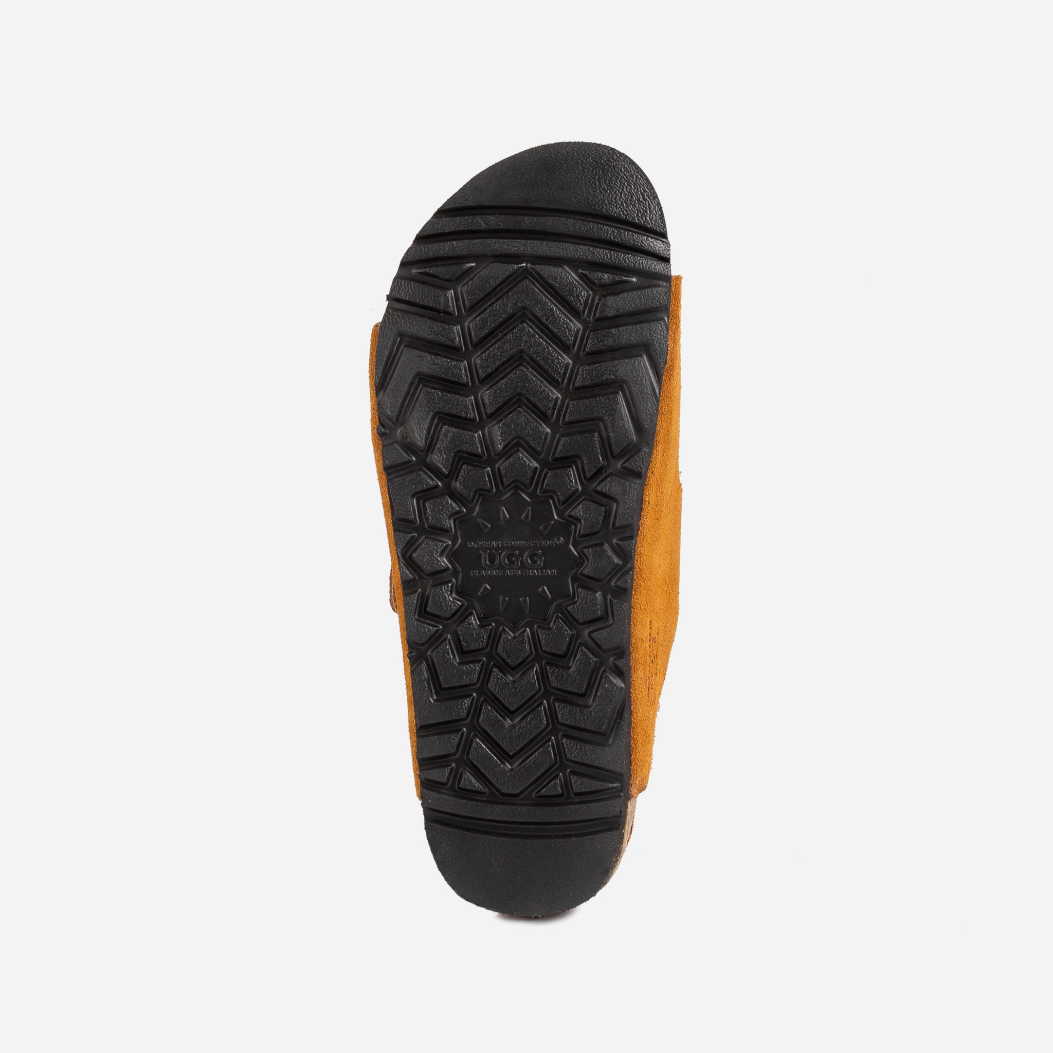 Ozugg Aussie Victoria Suede Leather Unisex Slipper - Chestnut