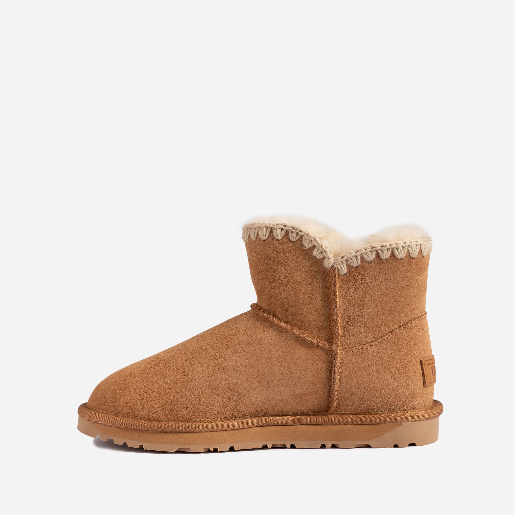 Ugg Eskimo Buckled Platform Mini Boots - Chestnut