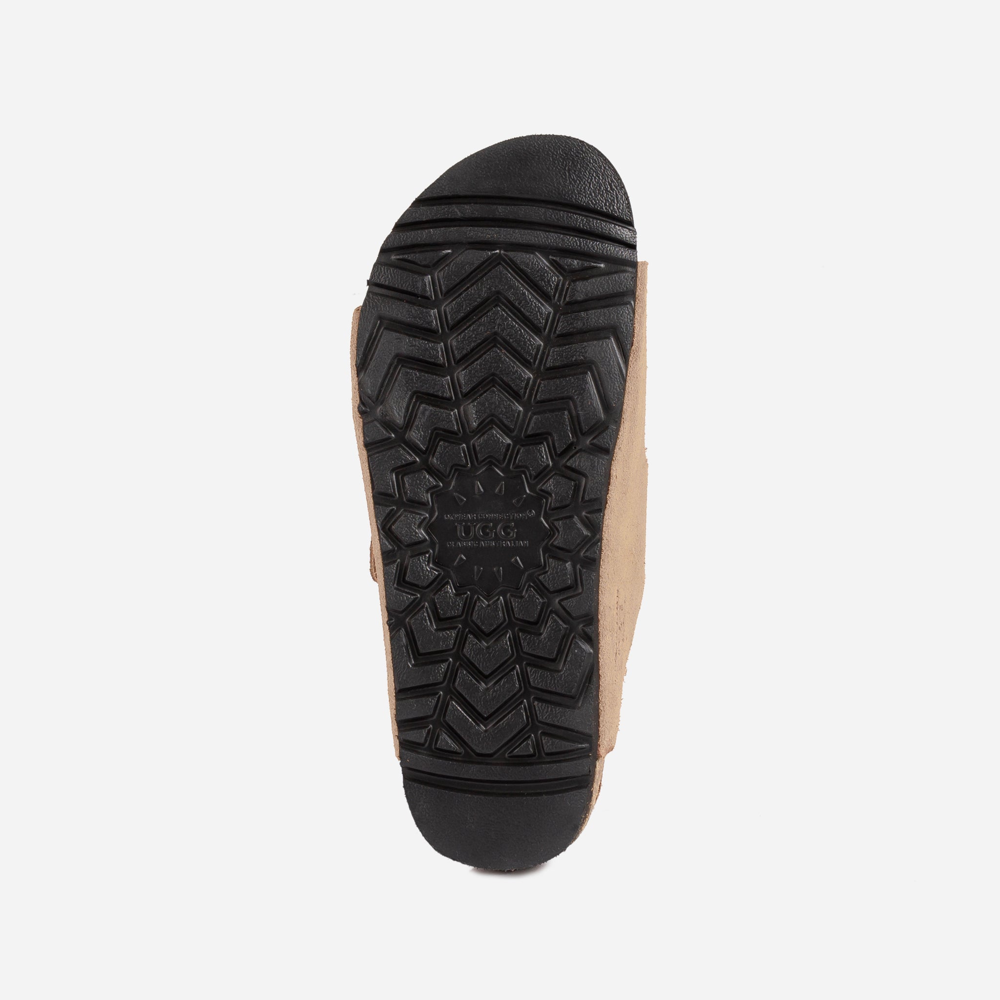 Ozugg Aussie Victoria Suede Leather Unisex Slipper - Taupe
