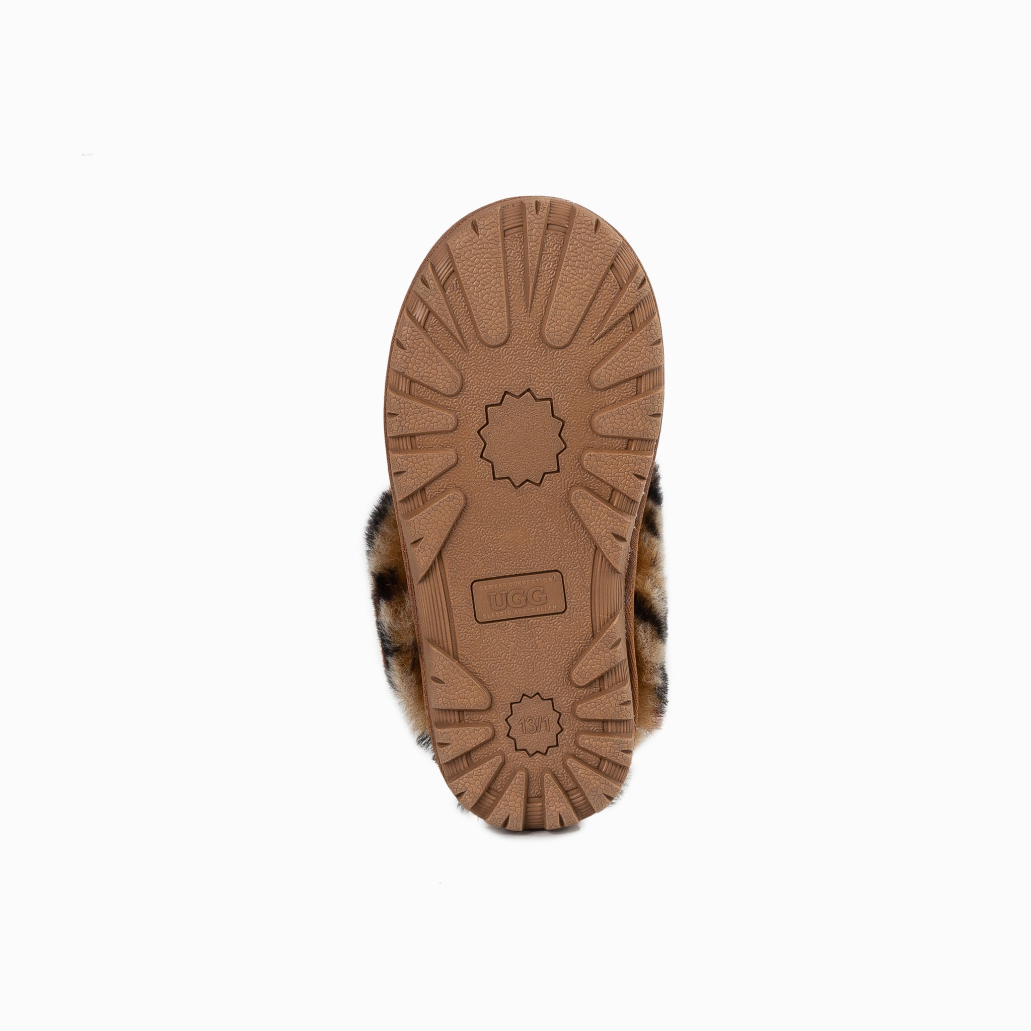 Ugg Kids Coquette Slipper (Leopard Print)(Water Resistant) - Chestnut