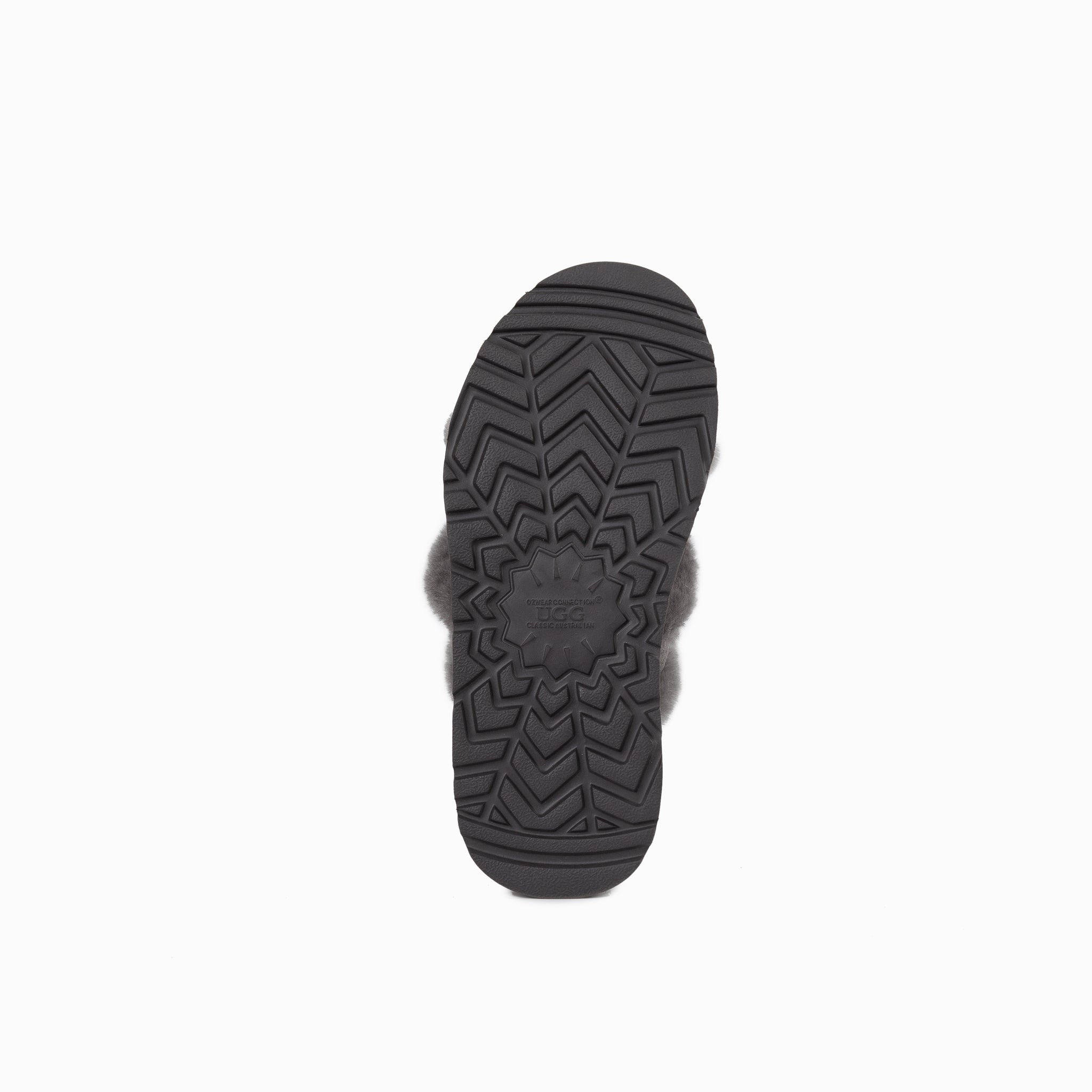 Ugg Adele Platform Slipper(Elastic Backstrap) (Water Resistant) - Grey