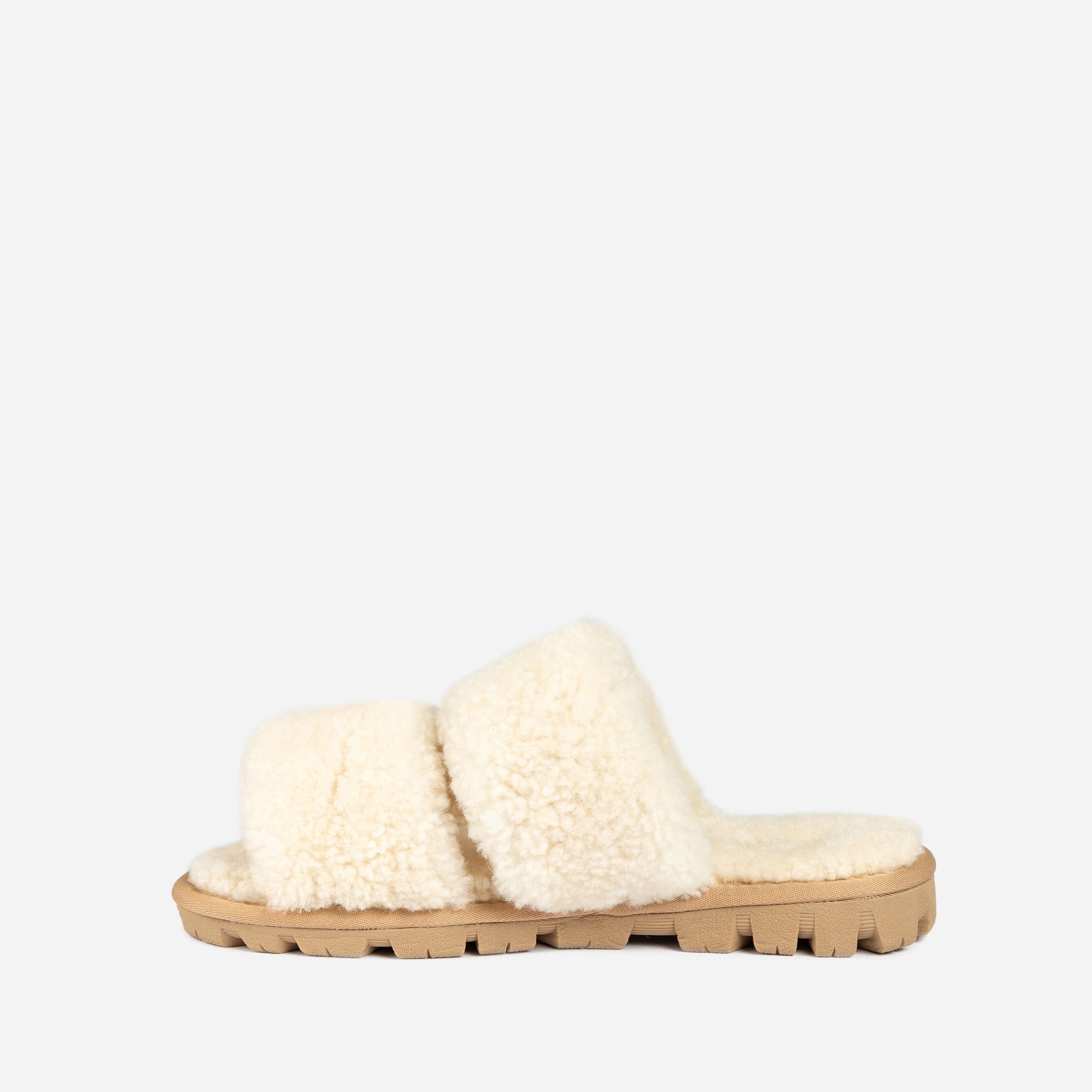 Ugg Evelyn Curly Slide - Natural