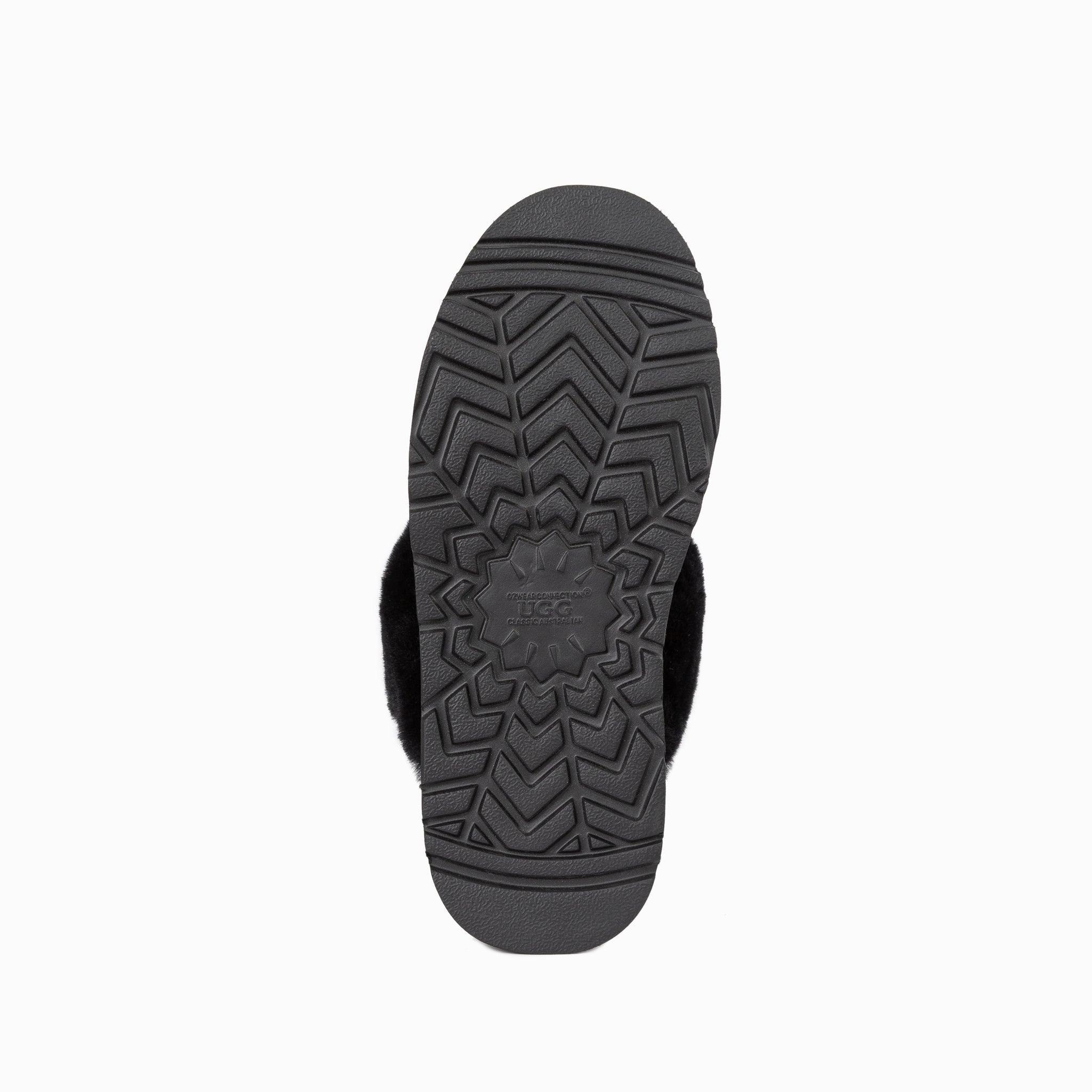 Ugg Platform Slipper (Elastic Backstrap) - Black