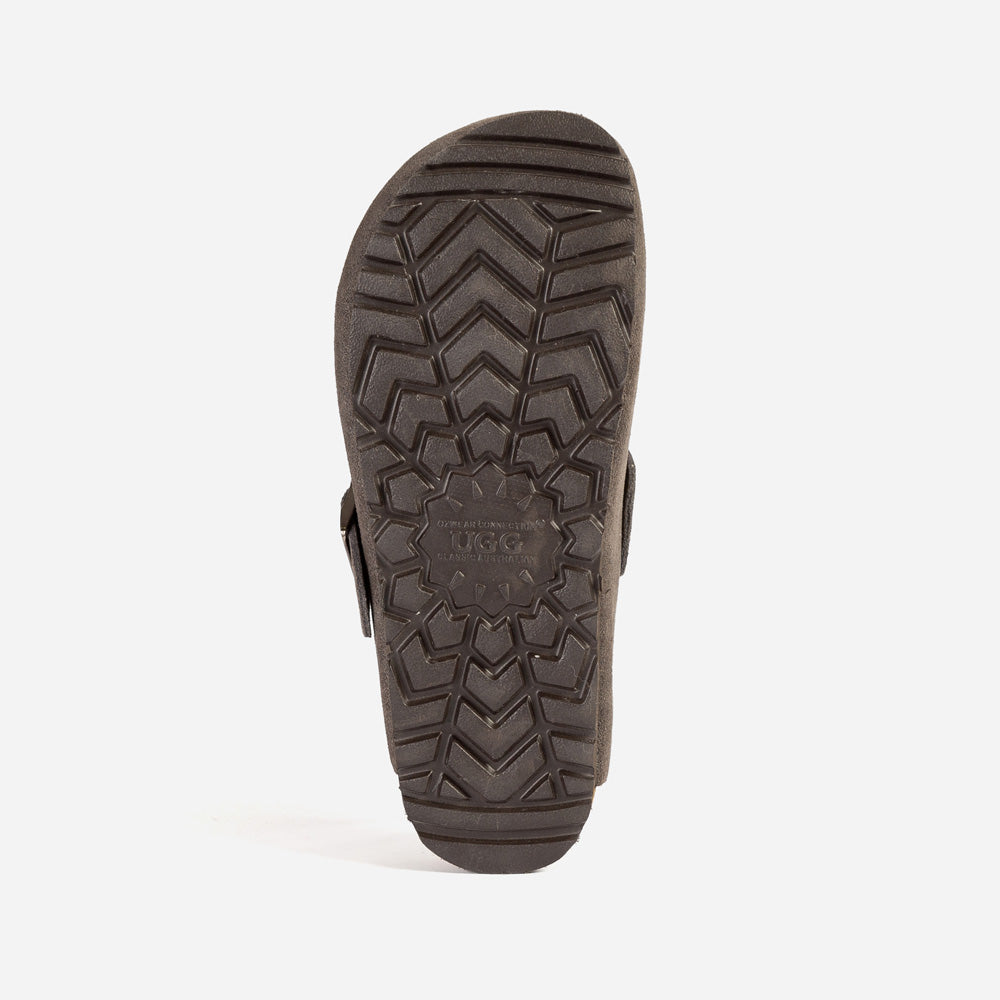 Ugg Aussie Soft Footbed  Unisex Slipper - Grey