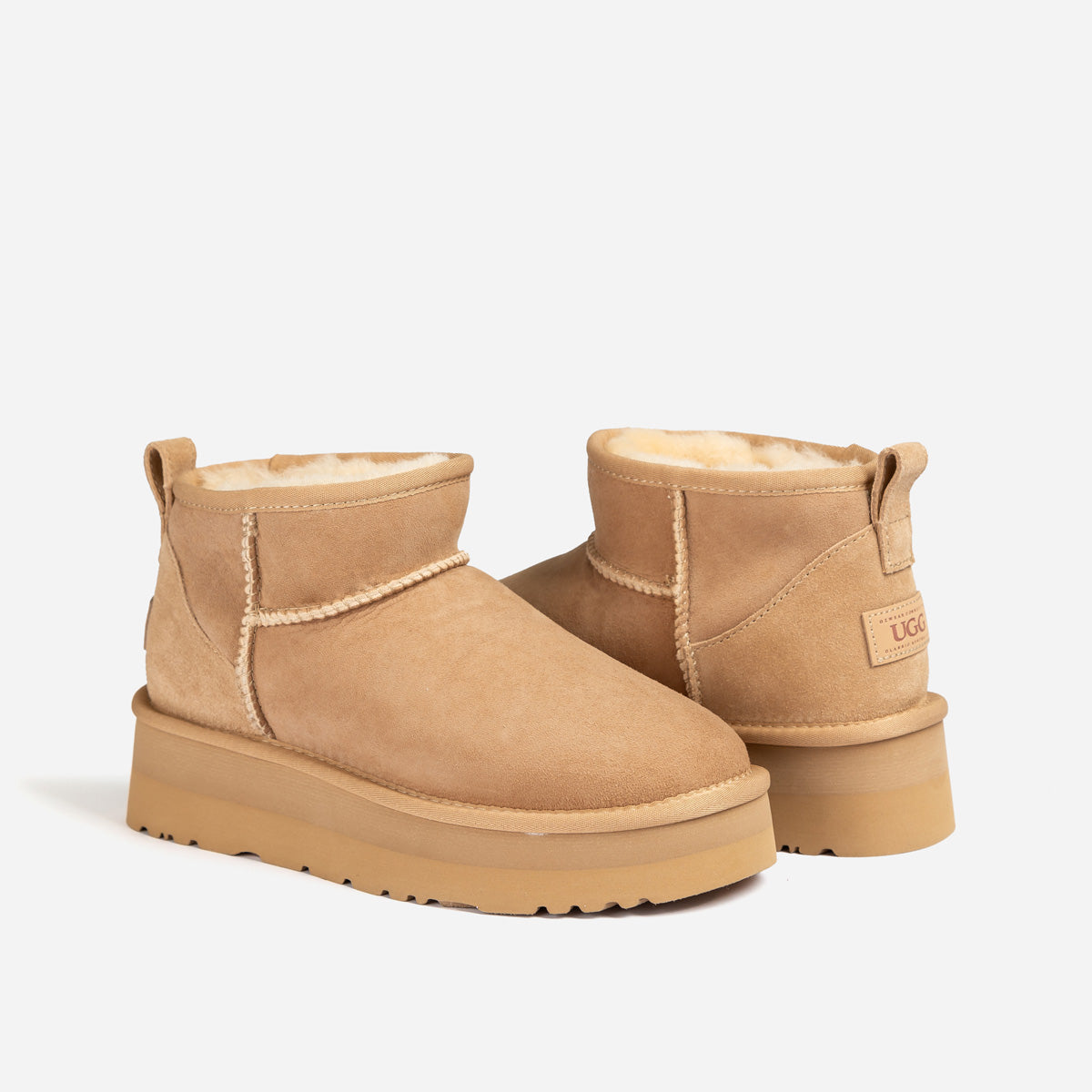 Ugg Classic Platform Ultra Mini Boots (Water Resistant) - Sand