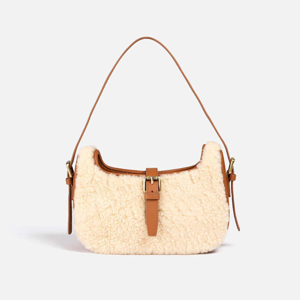 Ugg Fluffy Shoulder Bag - Natural