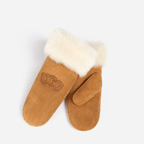 Ugg Sheepskin & Shearling Mitten - Chestnut