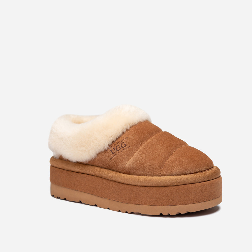 Ugg Platform Cactus Slipper (5cm) - CHESTNUT