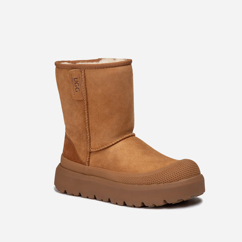 Ugg Classic Plus Short Boots (Unisex) - Chestnut