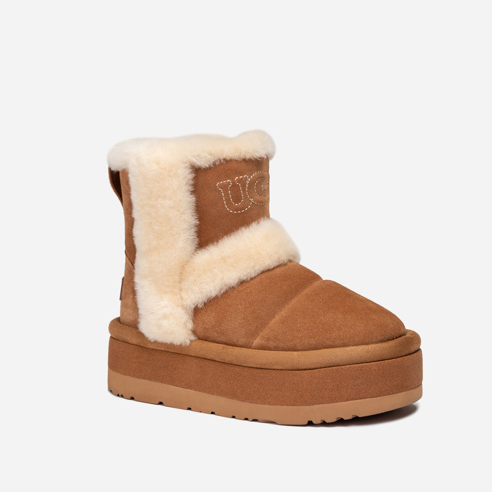 Ugg Platform Cactus Boots (5cm) - CHESTNUT