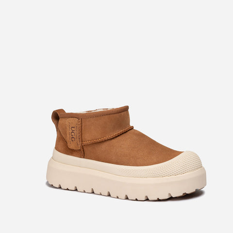 Ugg Classic Plus Ultra Boots (Unisex) - Chestnut / White