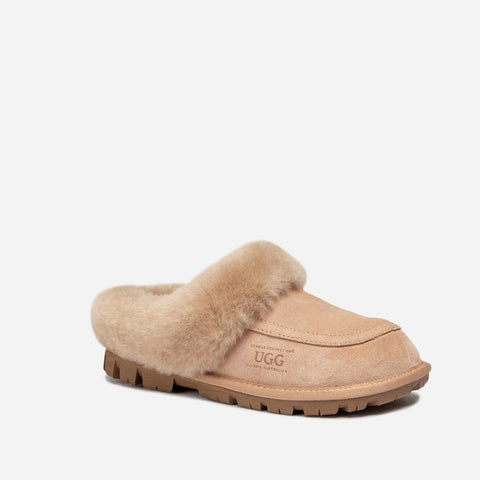 Ozwear Coquette Shearling Mule - Bronze