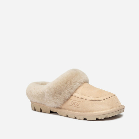Ozwear Coquette Shearling Mule - Beige
