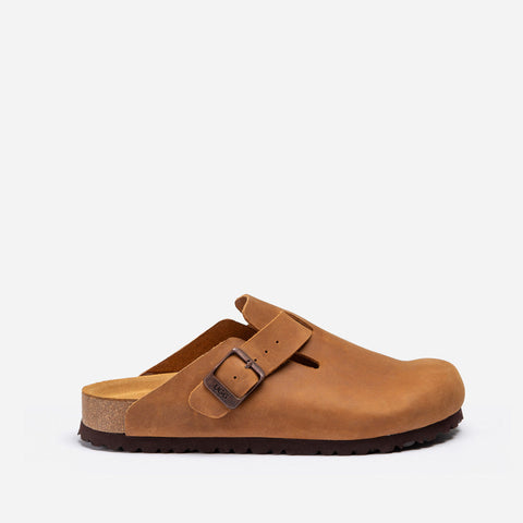 Ugg Aussie Leather Footbed Mens Slipper - Tan