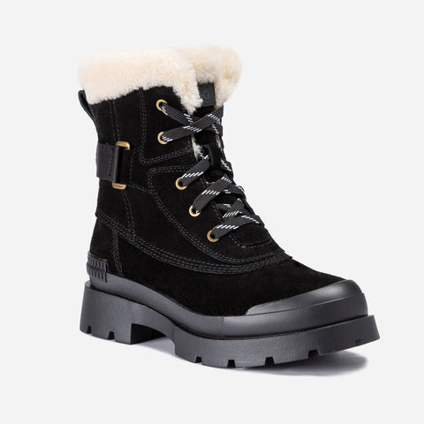 Ugg Alex Lace-Up Boots - BLACK