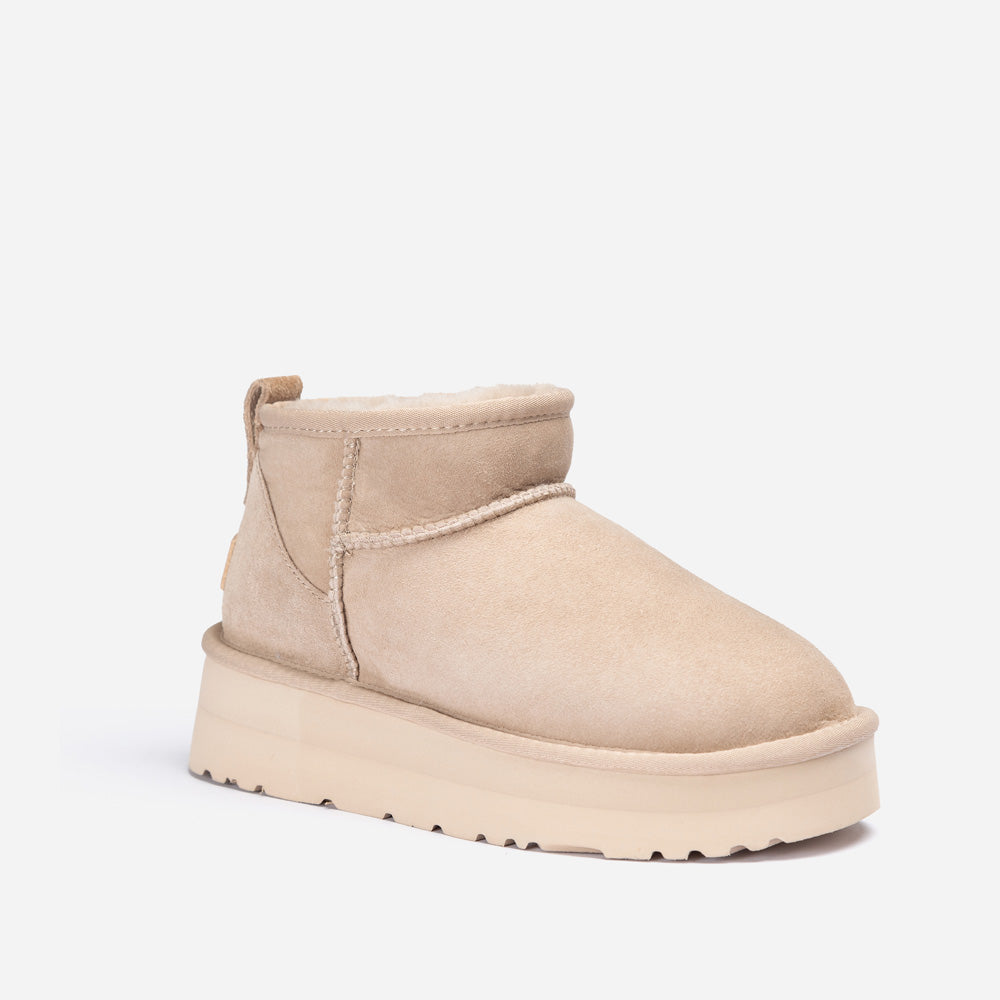 Ugg Classic Platform Ultra Mini Boots (Water Resistant) - BEIGE