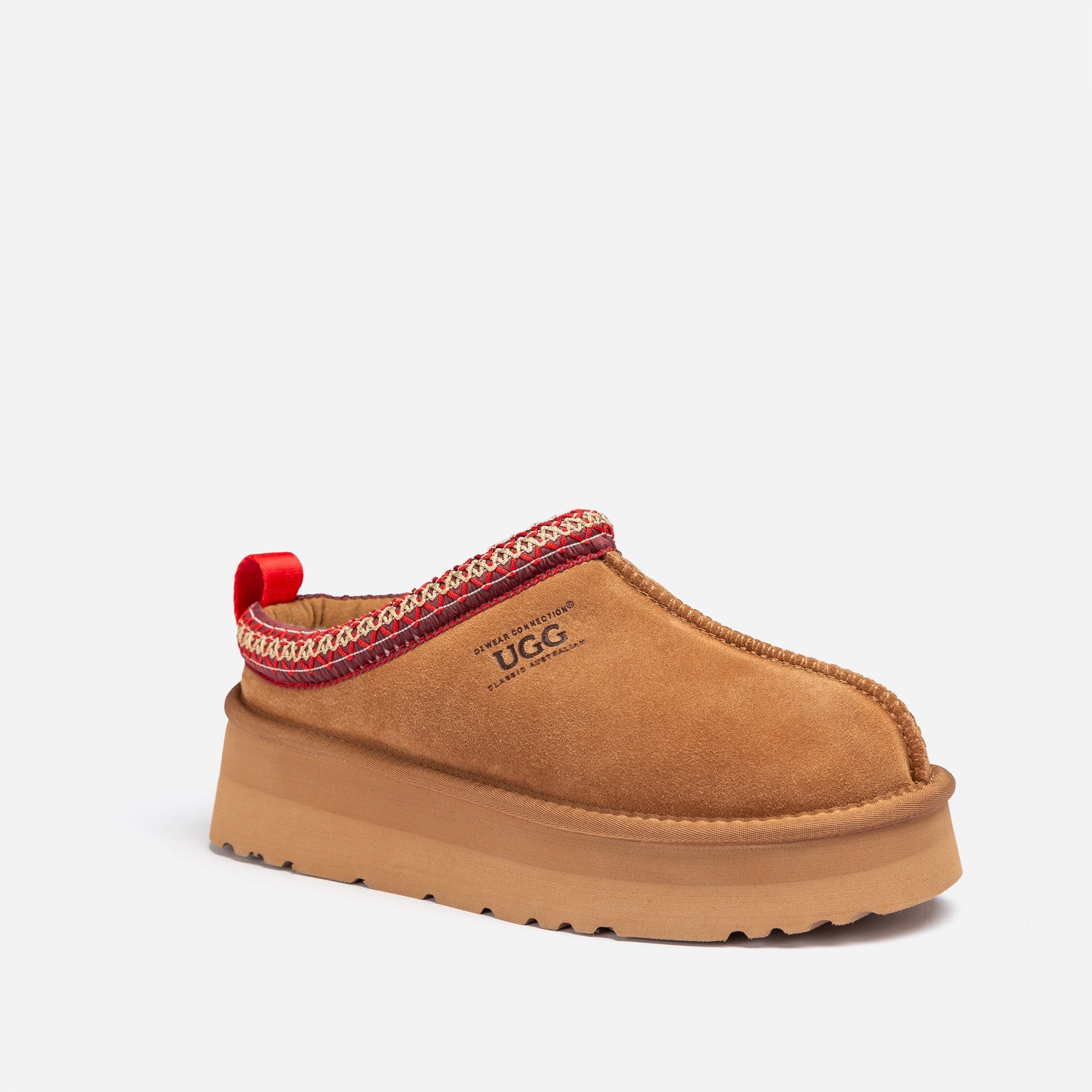Ugg Sydney Platform Slipper - Ladies Uggs - CHESTNUT RED