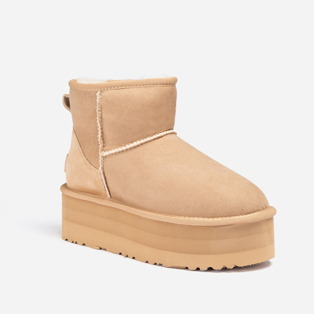 Ugg Classic Platform Mini Boots (5cm) - SAND