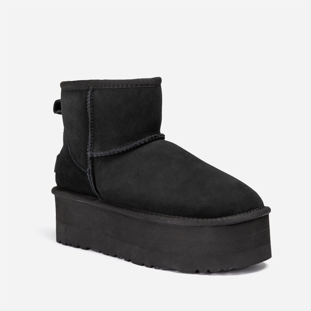 Ugg Classic Platform Mini Boots (5cm) - BLACK