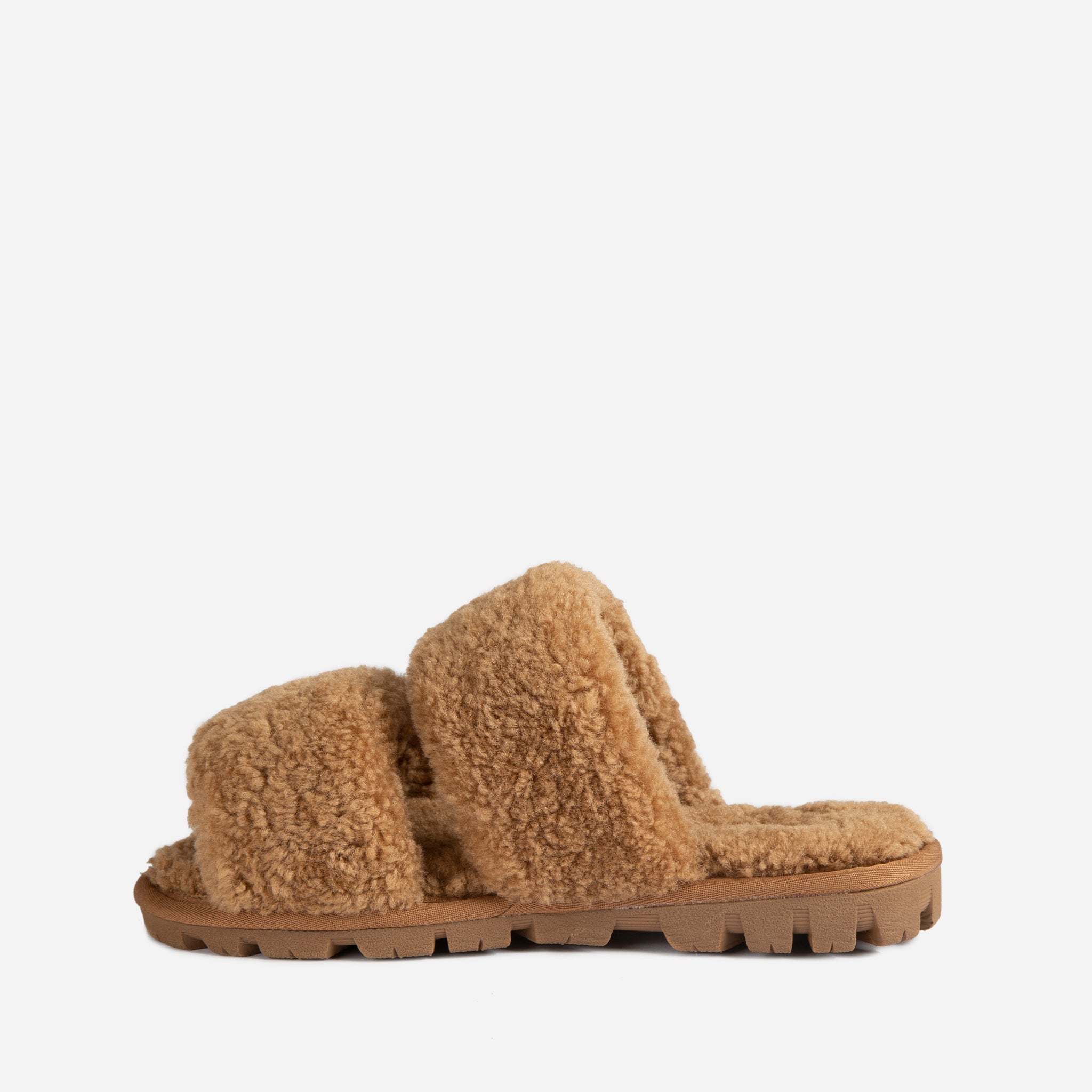 Ugg Evelyn Curly Slide - Chestnut