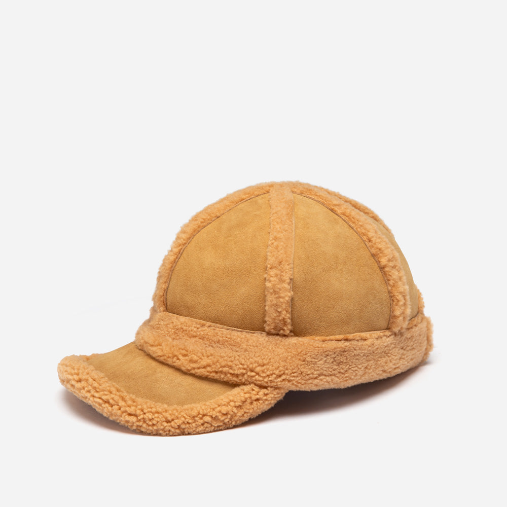 Ugg Sheepskin Baseball Cap - Chestnut