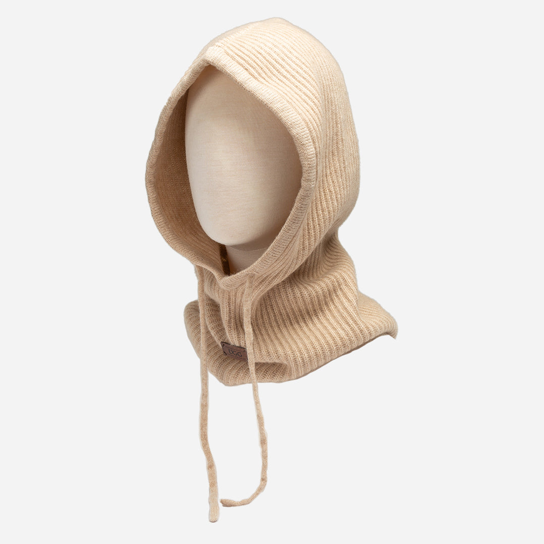 Ugg Chunky Rib Pure Cashmere Snood - Natural Beige (Melange)