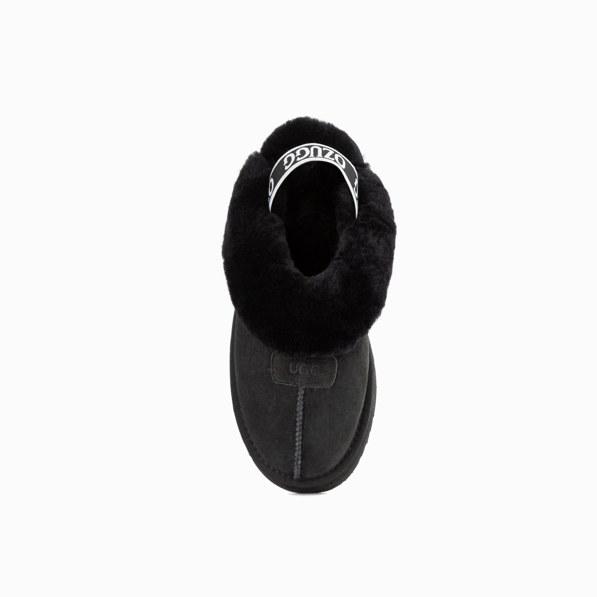 Ugg Coquette Platform Slipper (Elastic Backstrap)(Water Resistant) - Black