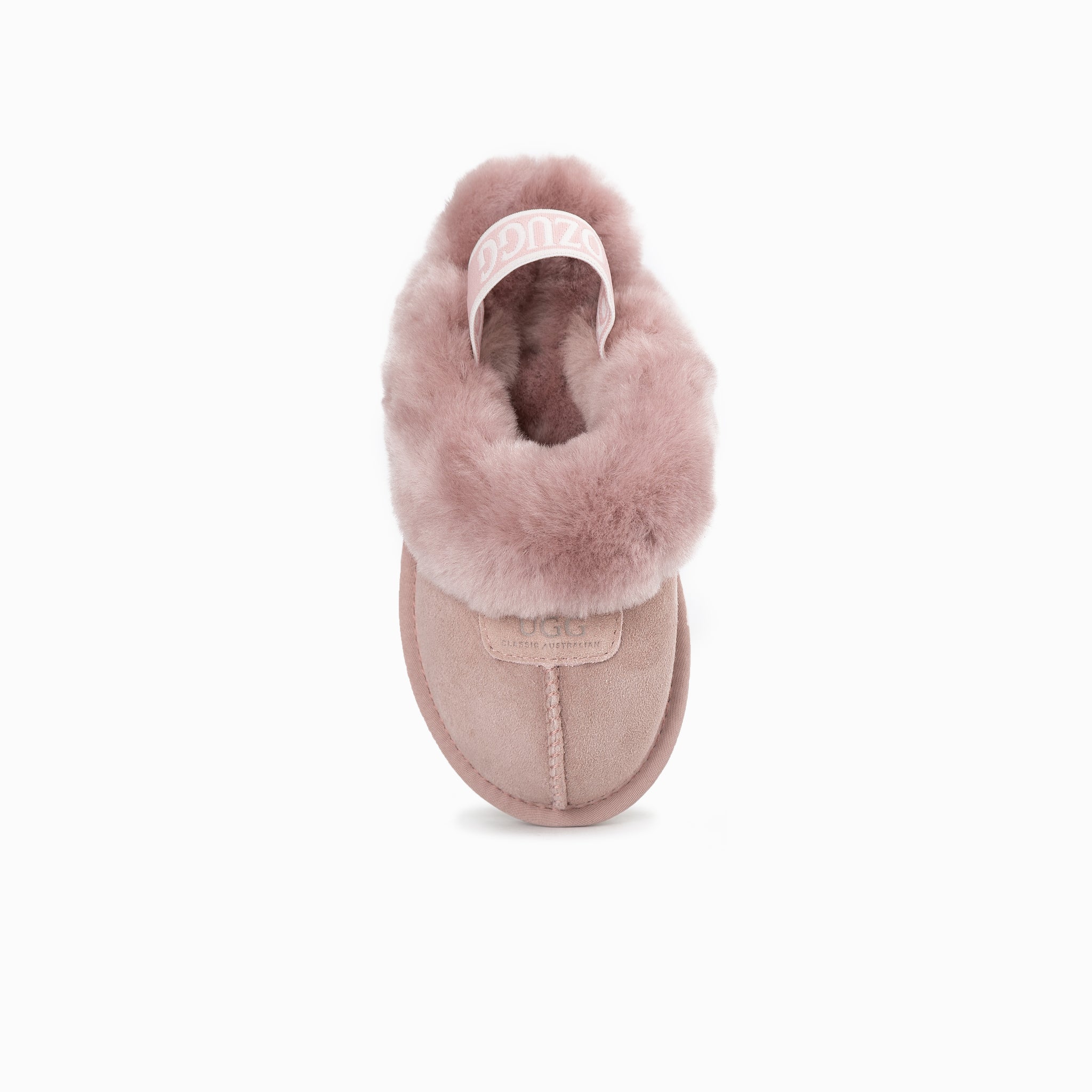 Ugg Kids Coquette  Slipper (Elastic Backstrap)( Water Resistant) - Rosybrown