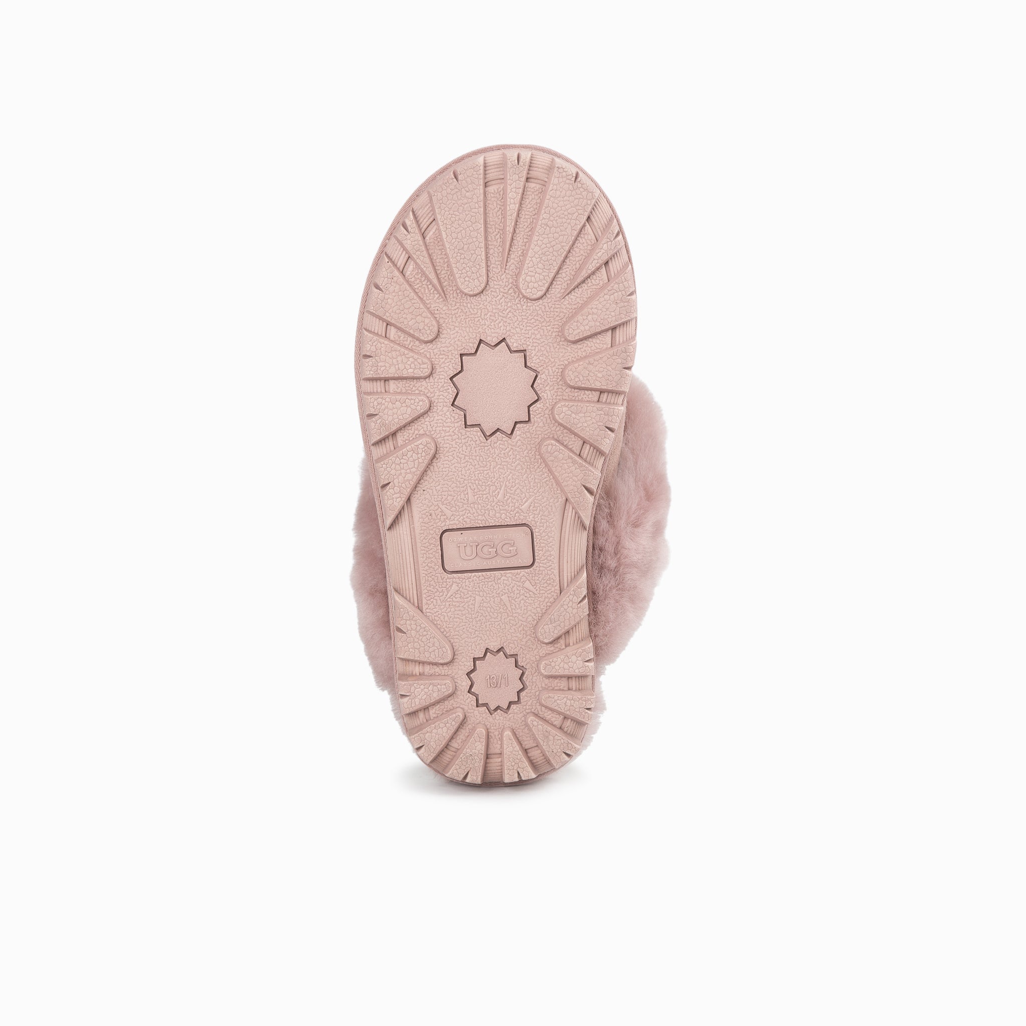 Ugg Kids Coquette  Slipper (Elastic Backstrap)( Water Resistant) - Rosybrown