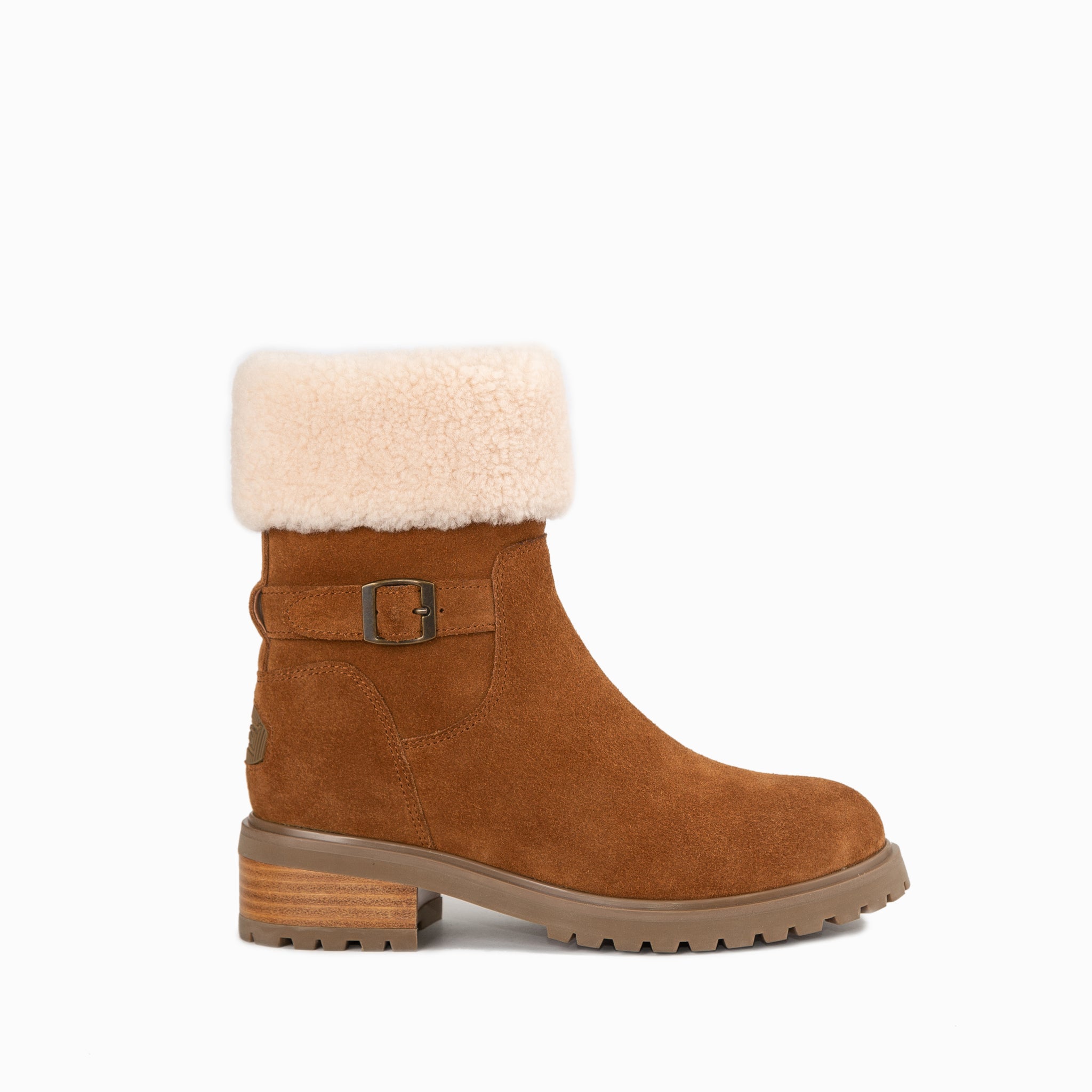Ugg Violet Ankle Zip Boots - Chestnut