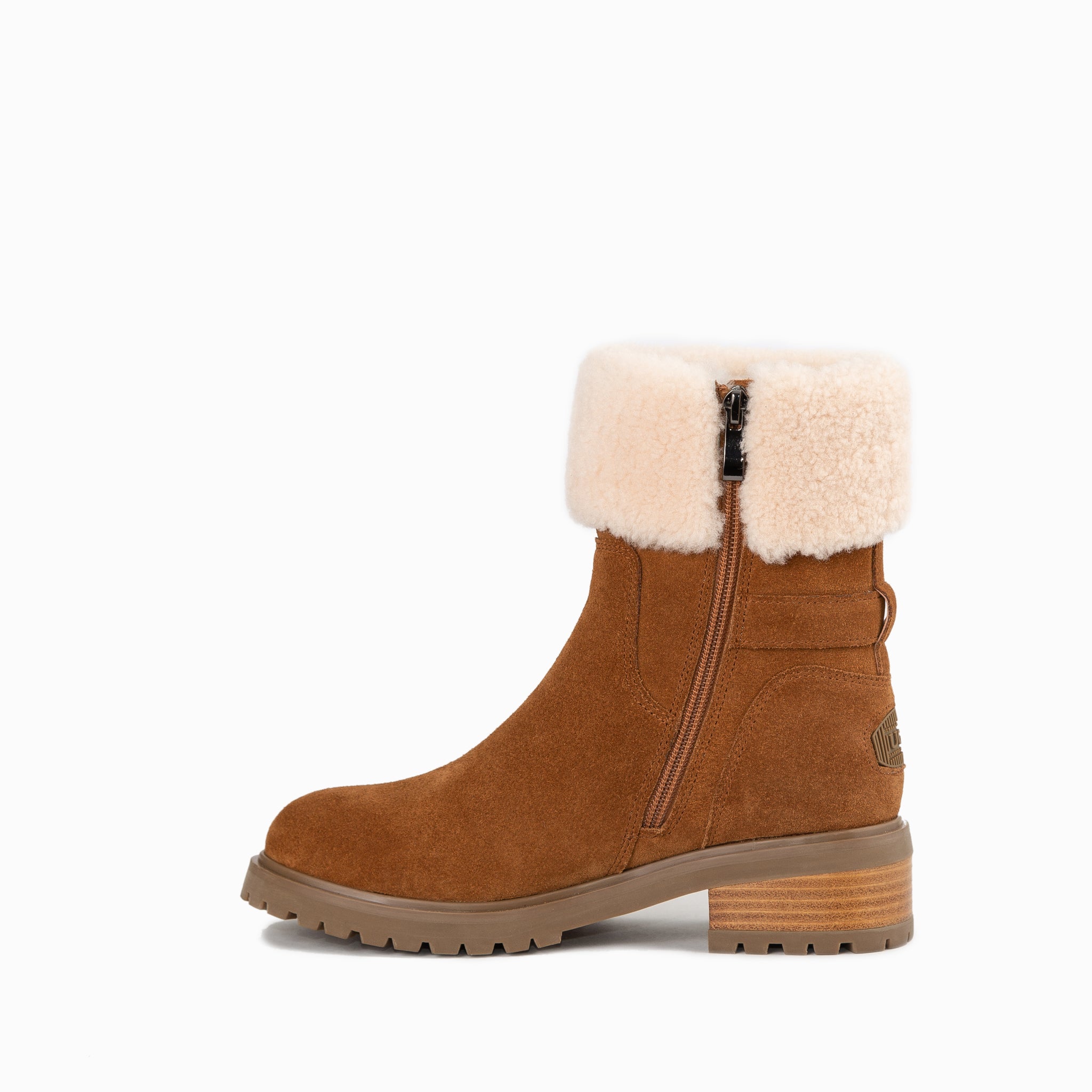 Ugg Violet Ankle Zip Boots - Chestnut