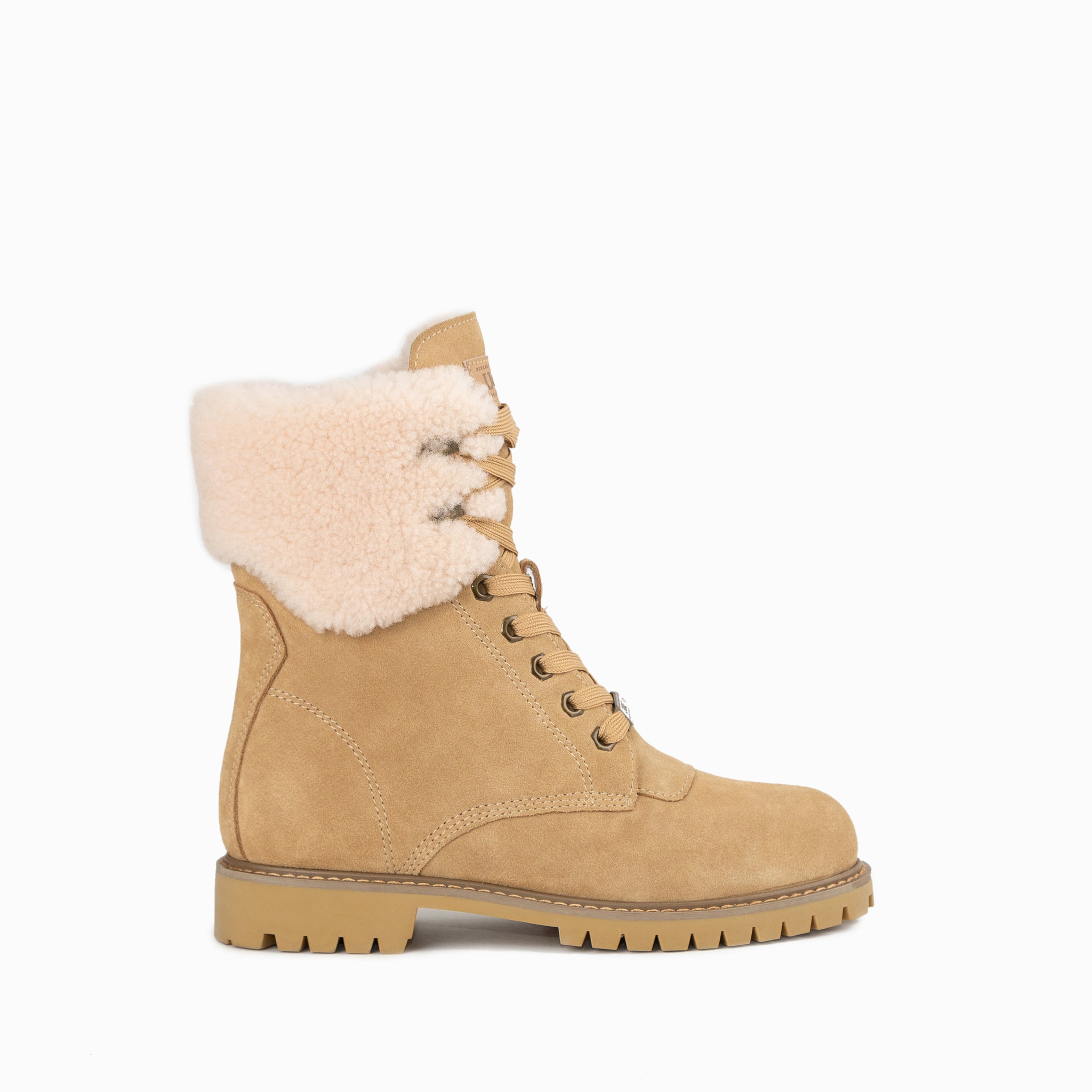 Ugg Liliana Shearling Zip Boots - Almond