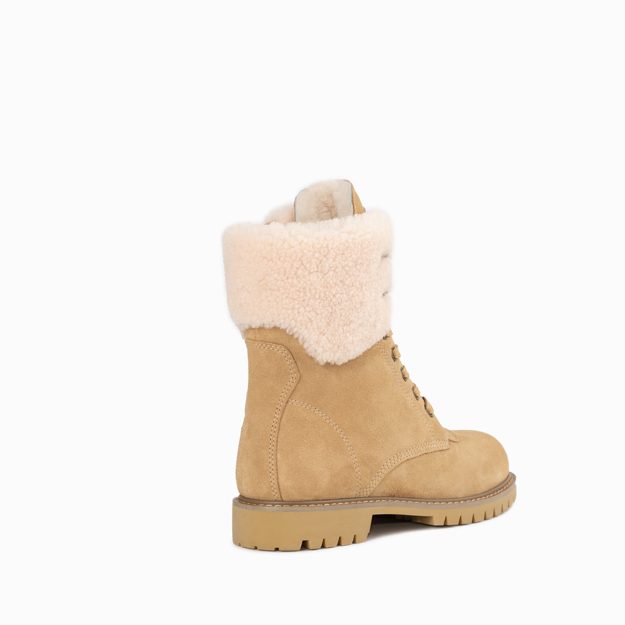 Ugg Liliana Shearling Zip Boots - Almond
