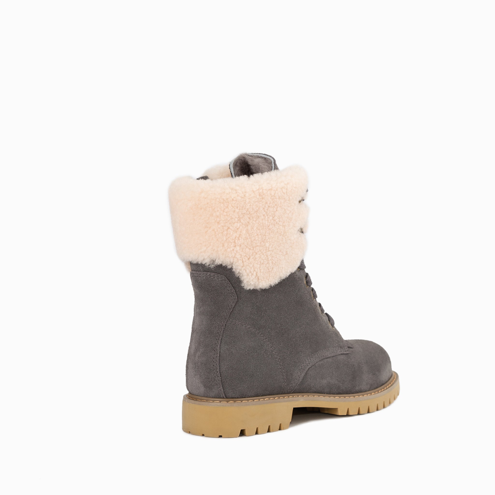 Ugg Liliana Shearling Zip Boots - Grey