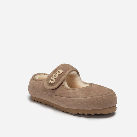 Ugg Mary Jane Emb Logo - Brown