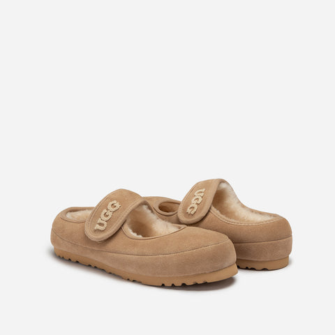 Ugg Mary Jane Emb Logo - Sand