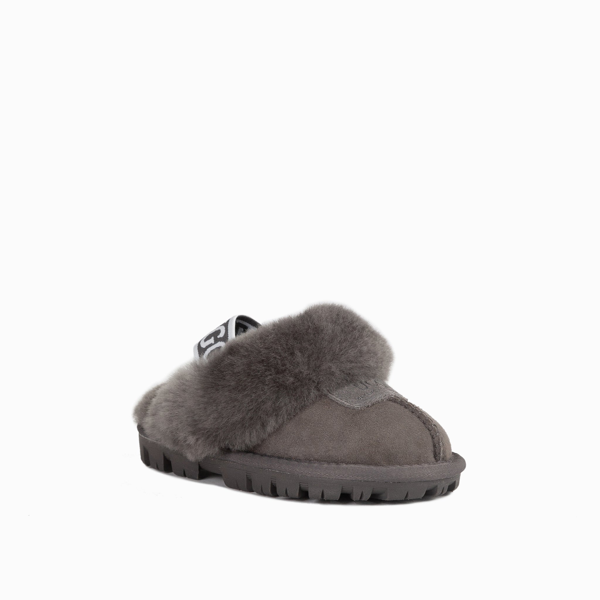 Ugg Kids Coquette  Slipper (Elastic Backstrap)( Water Resistant) - Grey