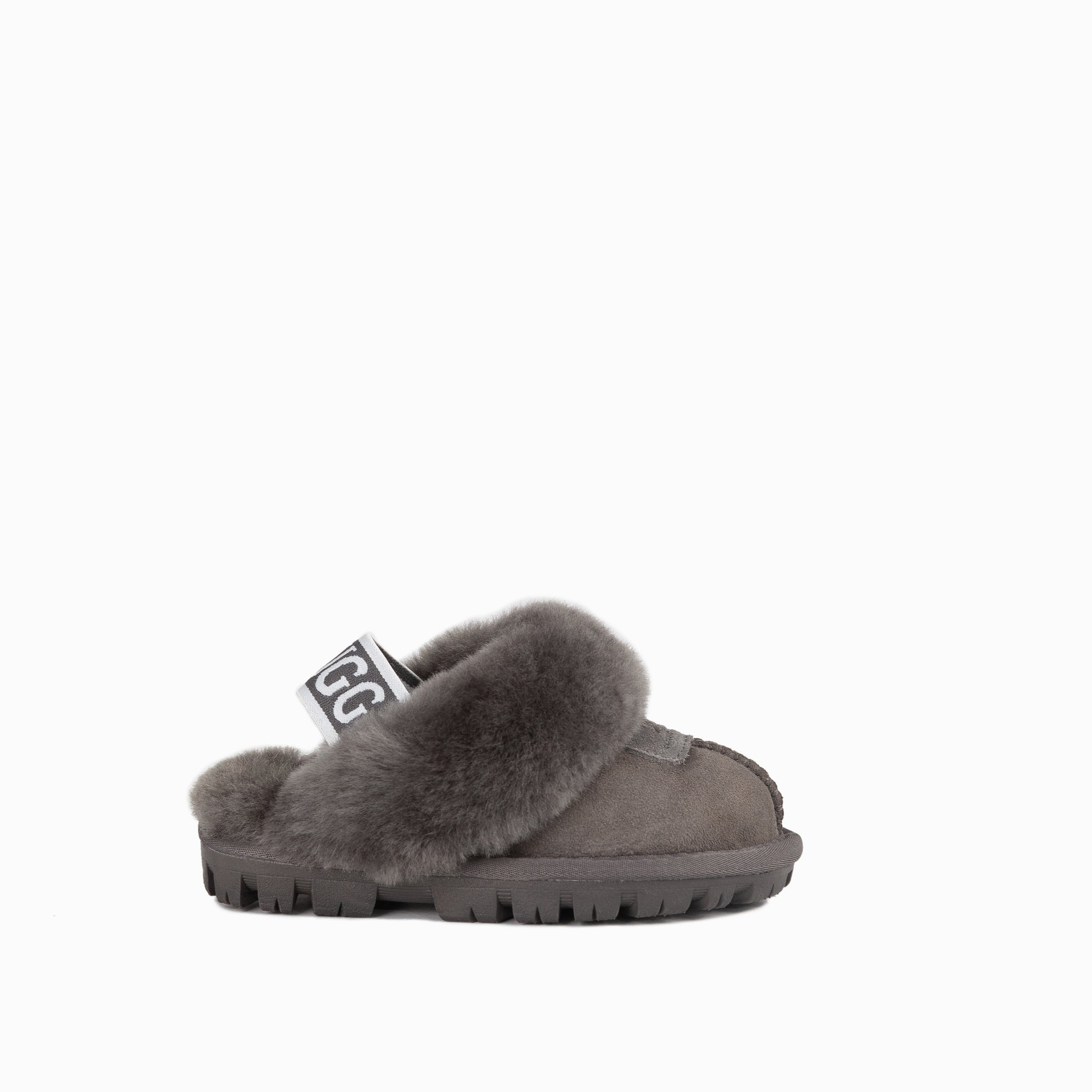 Ugg Kids Coquette  Slipper (Elastic Backstrap)( Water Resistant) - Grey