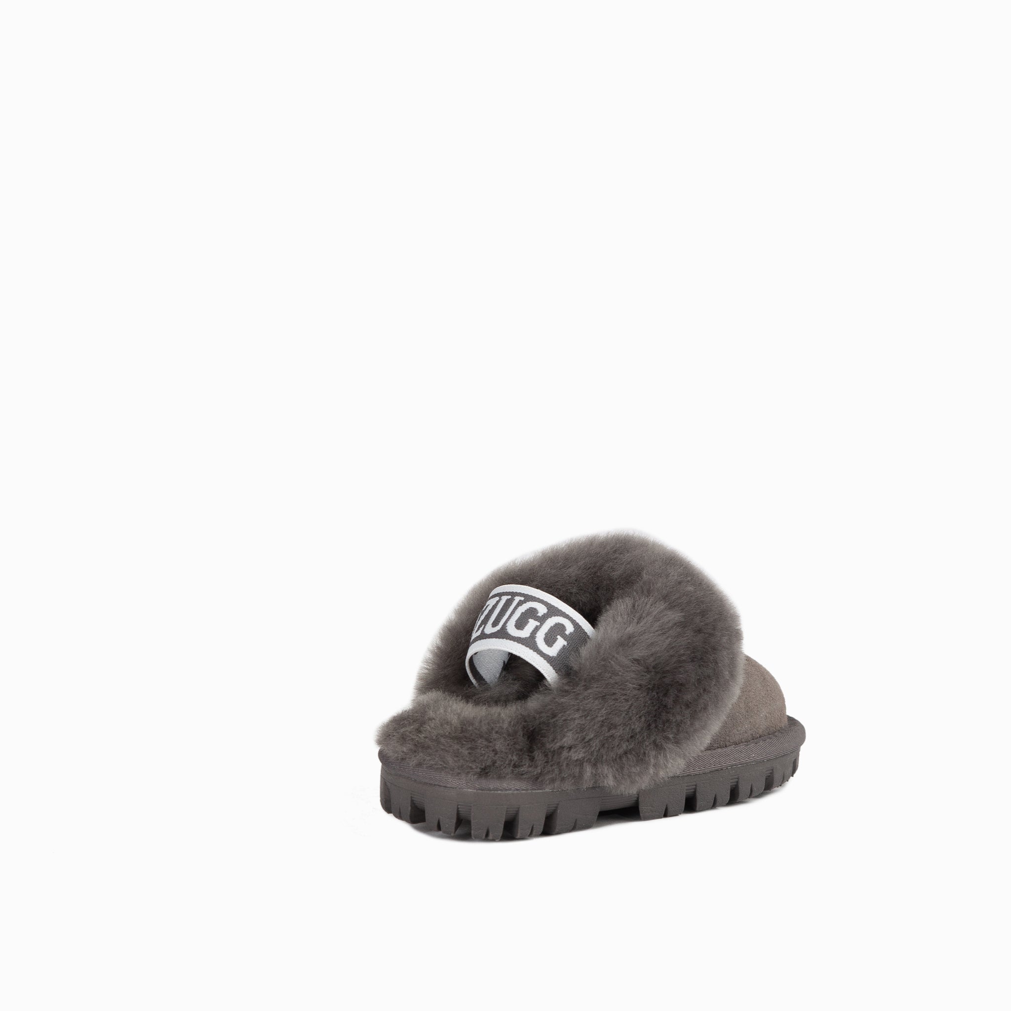 Ugg Kids Coquette  Slipper (Elastic Backstrap)( Water Resistant) - Grey