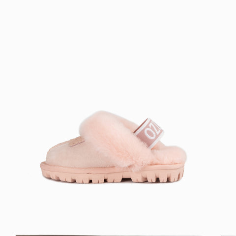 Ugg Kids Coquette  Slipper (Elastic Backstrap)( Water Resistant) - Pink
