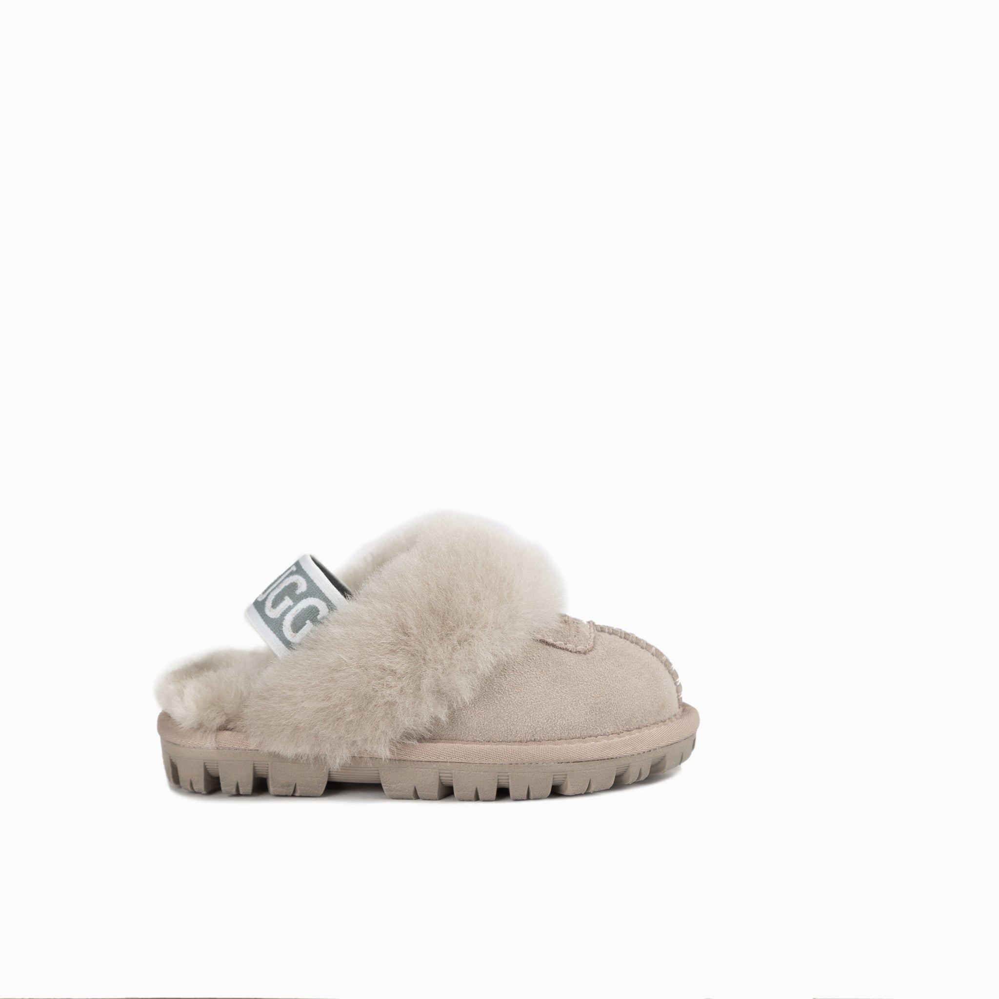 Ugg Kids Coquette  Slipper (Elastic Backstrap)( Water Resistant) - Taupe