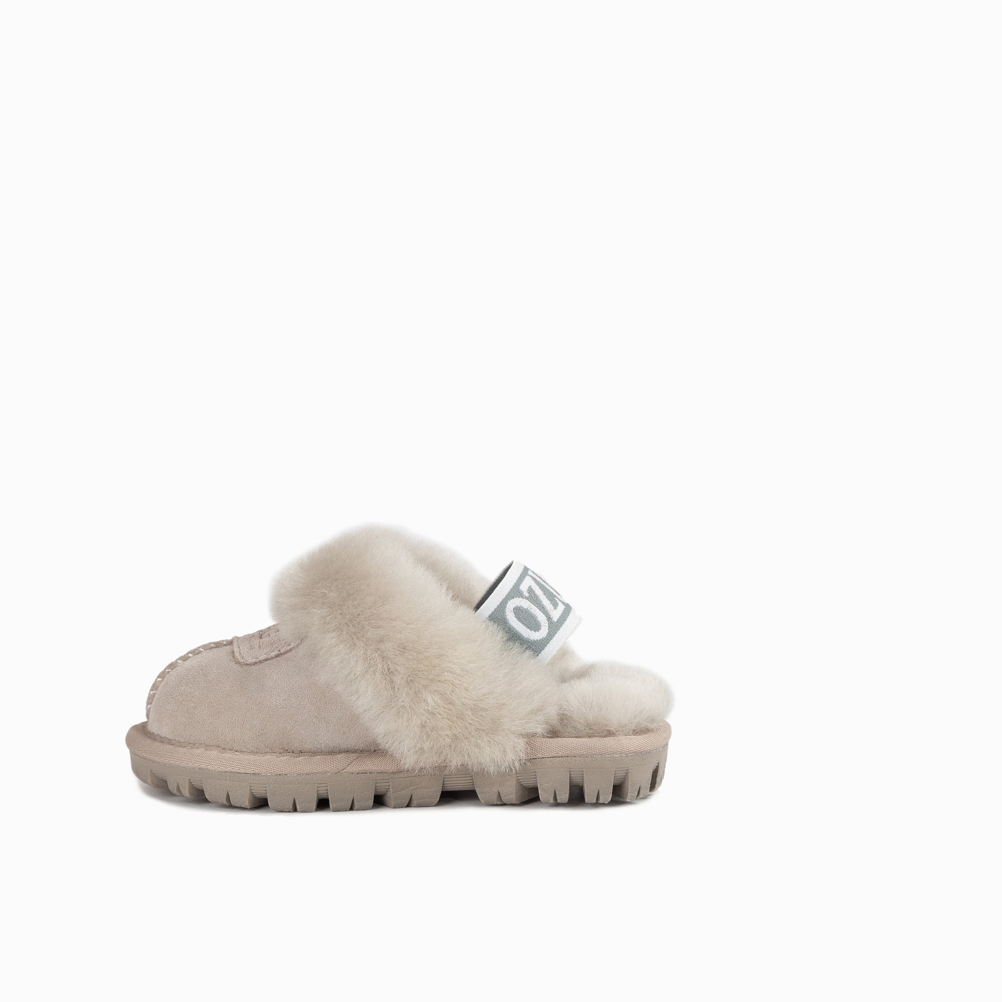 Ugg Kids Coquette  Slipper (Elastic Backstrap)( Water Resistant) - Taupe