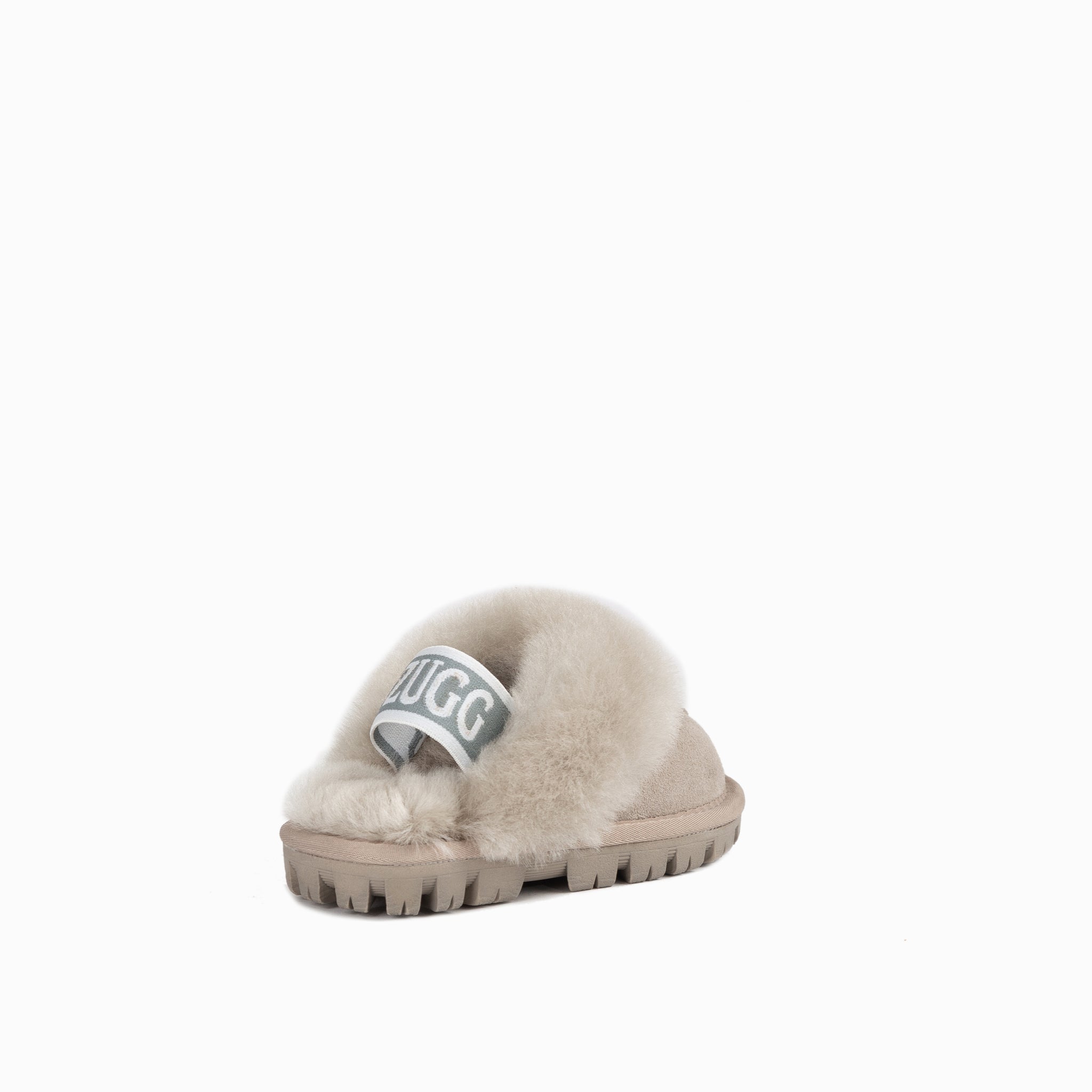 Ugg Kids Coquette  Slipper (Elastic Backstrap)( Water Resistant) - Taupe