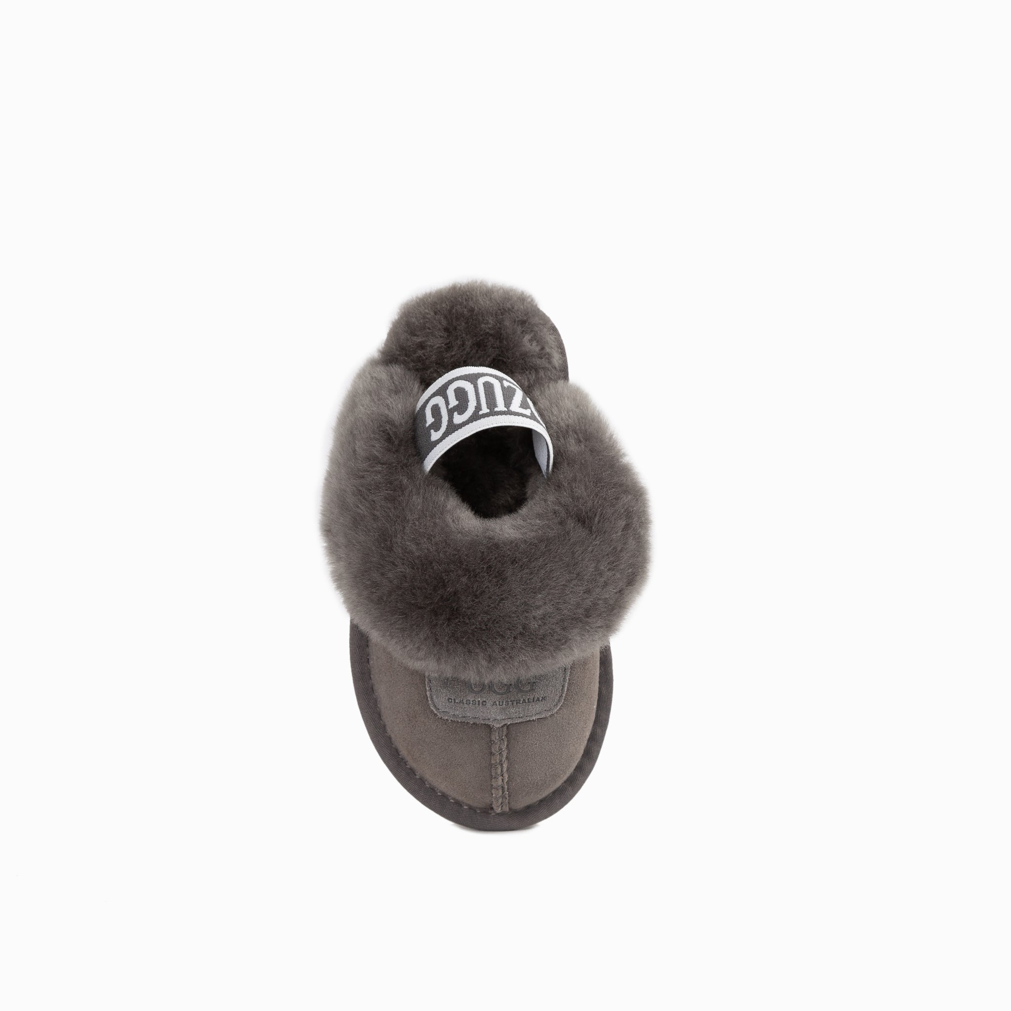 Ugg Kids Coquette  Slipper (Elastic Backstrap)( Water Resistant) - Grey