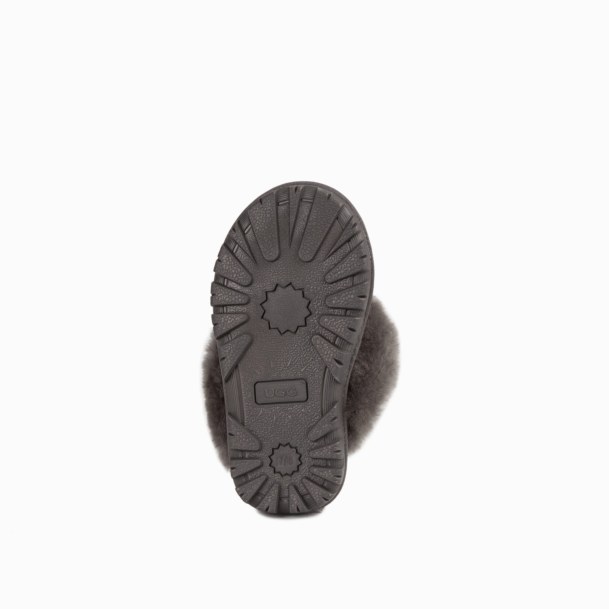 Ugg Kids Coquette  Slipper (Elastic Backstrap)( Water Resistant) - Grey