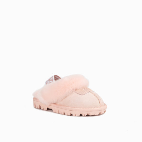 Ugg Kids Coquette  Slipper (Elastic Backstrap)( Water Resistant) - Pink