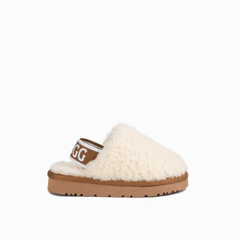 Ugg Kids Riana Fluff Slide - Natural