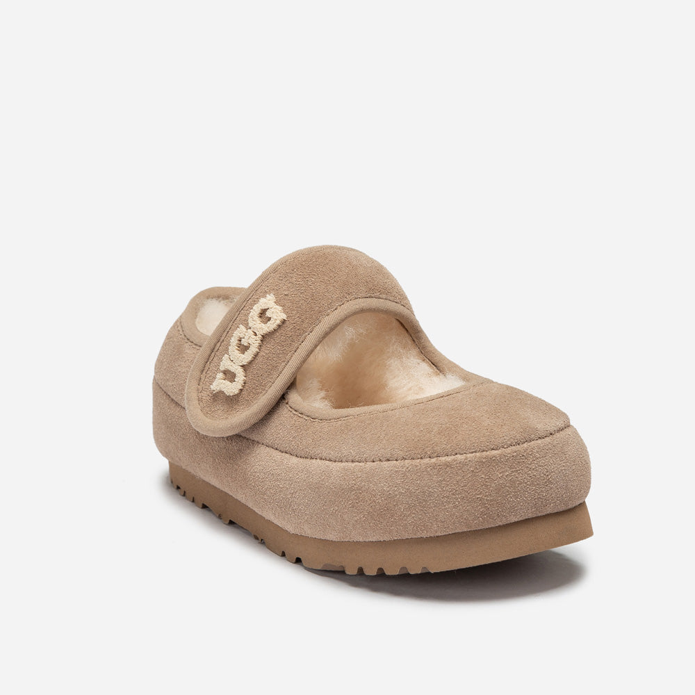 Ugg Logo Kids Mary Jane - Brown