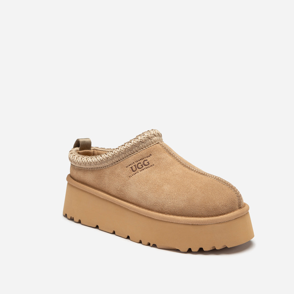 Ugg Sydney Spring Platform Slipper (Water Resistant) (Detachable Wool Insole) - Sand Castle