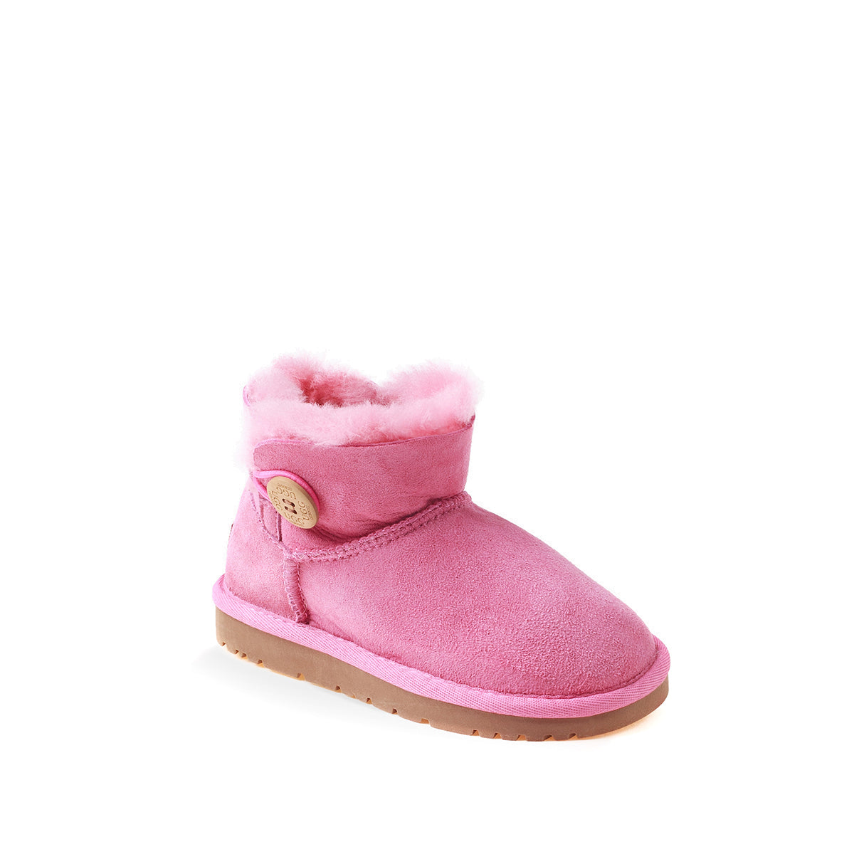 Ugg Kids Mini Button Boots (Water Resistant) - Bubblegum